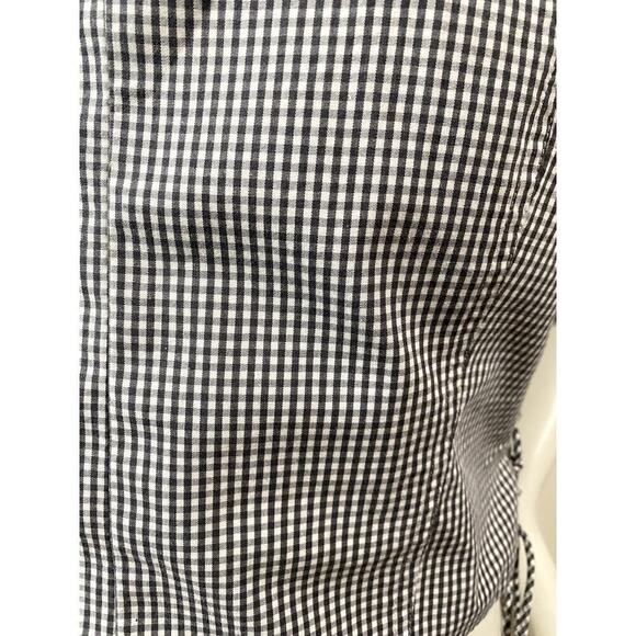 Abercrombie & Fitch Gingham Black/Gray/White Plaid Crop Top - Sz. Large (NWOT) - Picture 3 of 10